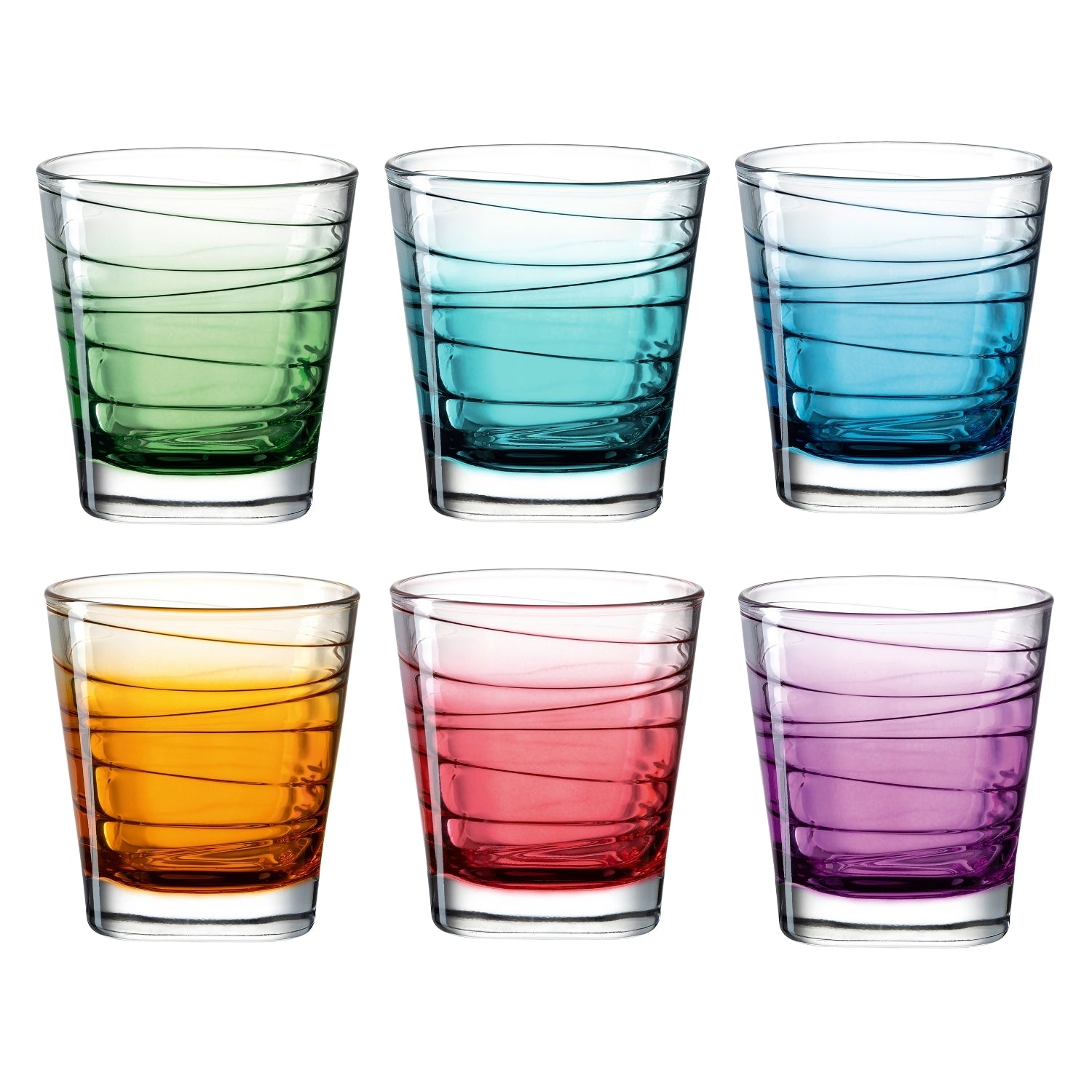 leonardo-vario-struttura-verre-eau-250-ml-d-grad-lot-de-6 image 1