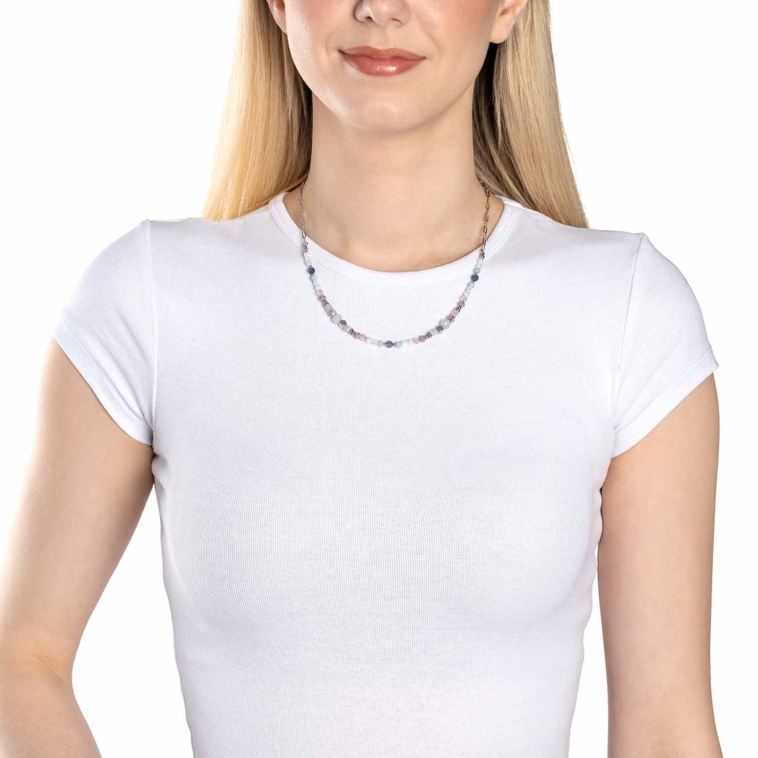 leonardo-randy-collier-45-cm-perles-pastel-mailles image 3