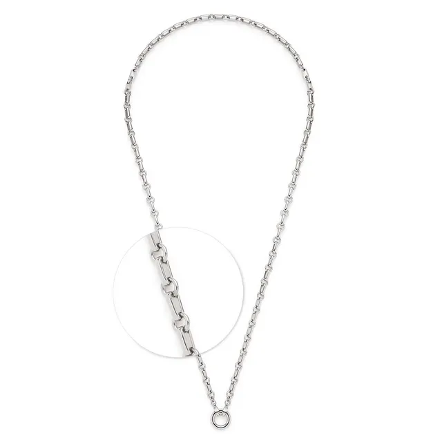 leonardo-yvette-60-cm-collier-acier-argent image 1