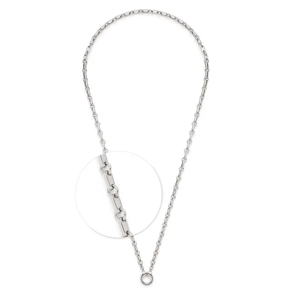 leonardo-yvette-60-cm-collier-acier-argent image 1
