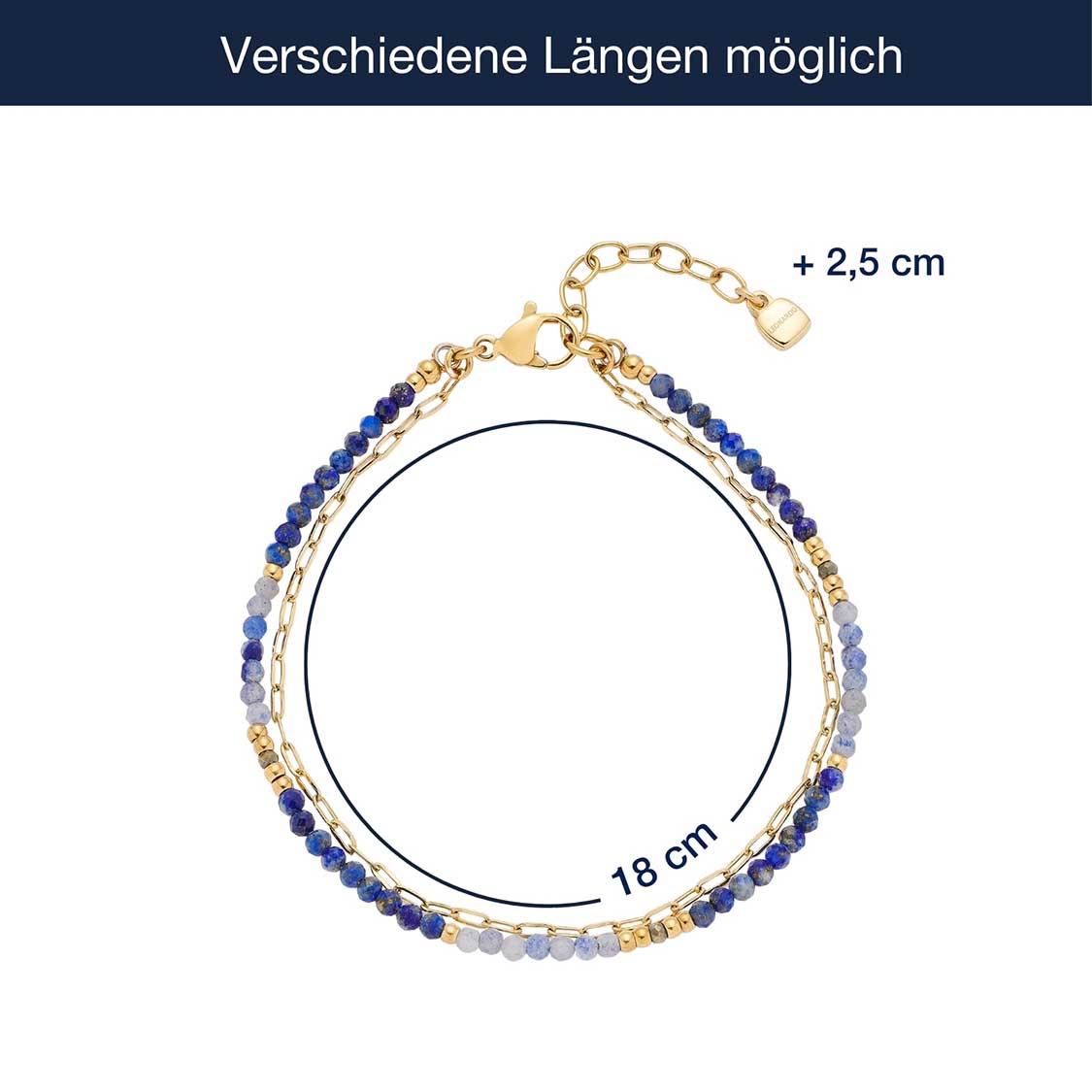 leonardo-ciao-rose-bracelet-bleu-or-double-rang image 3