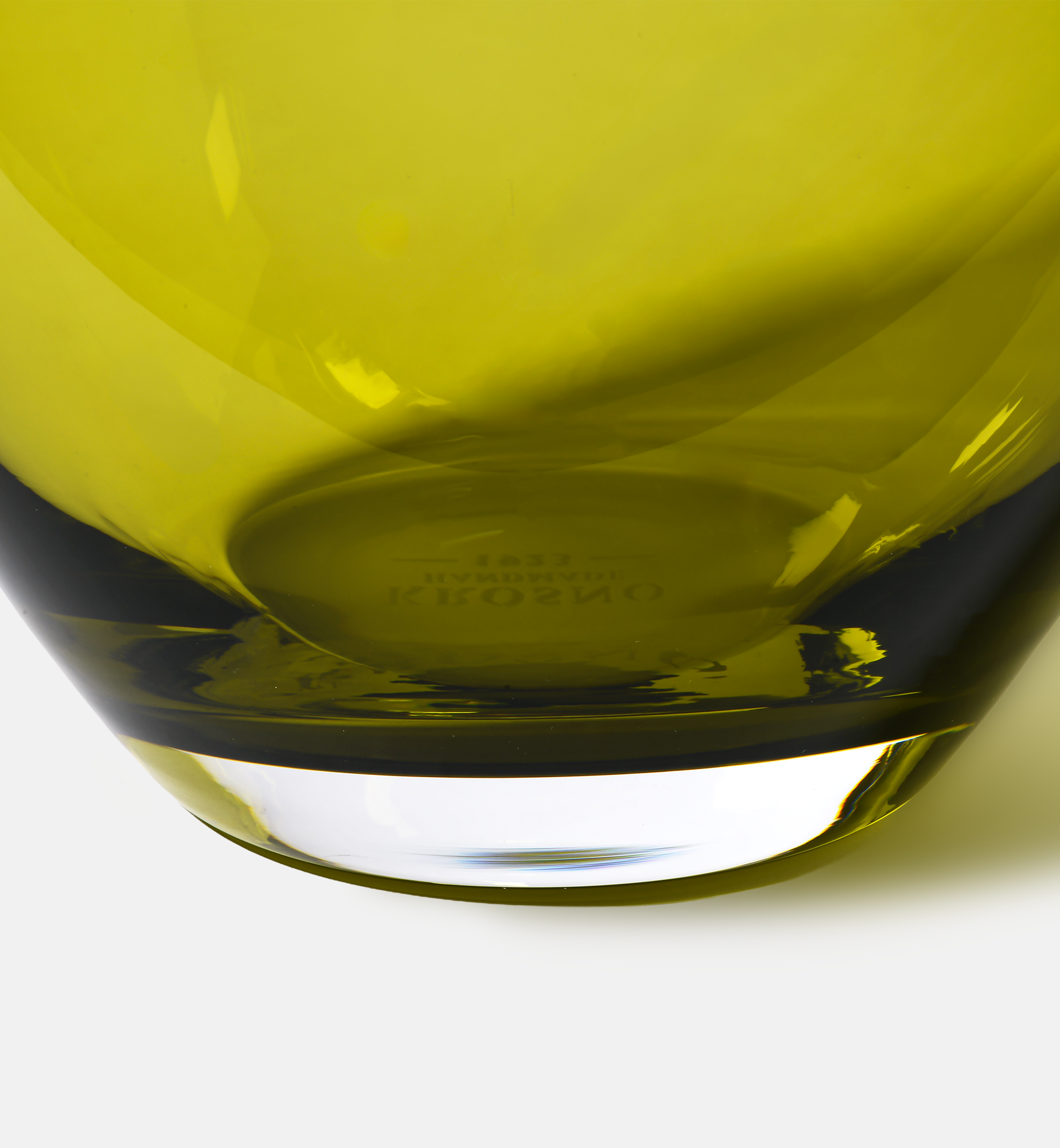 krosno-flow-oliwka-32-cm-vase-cristal-vert-olive image 4
