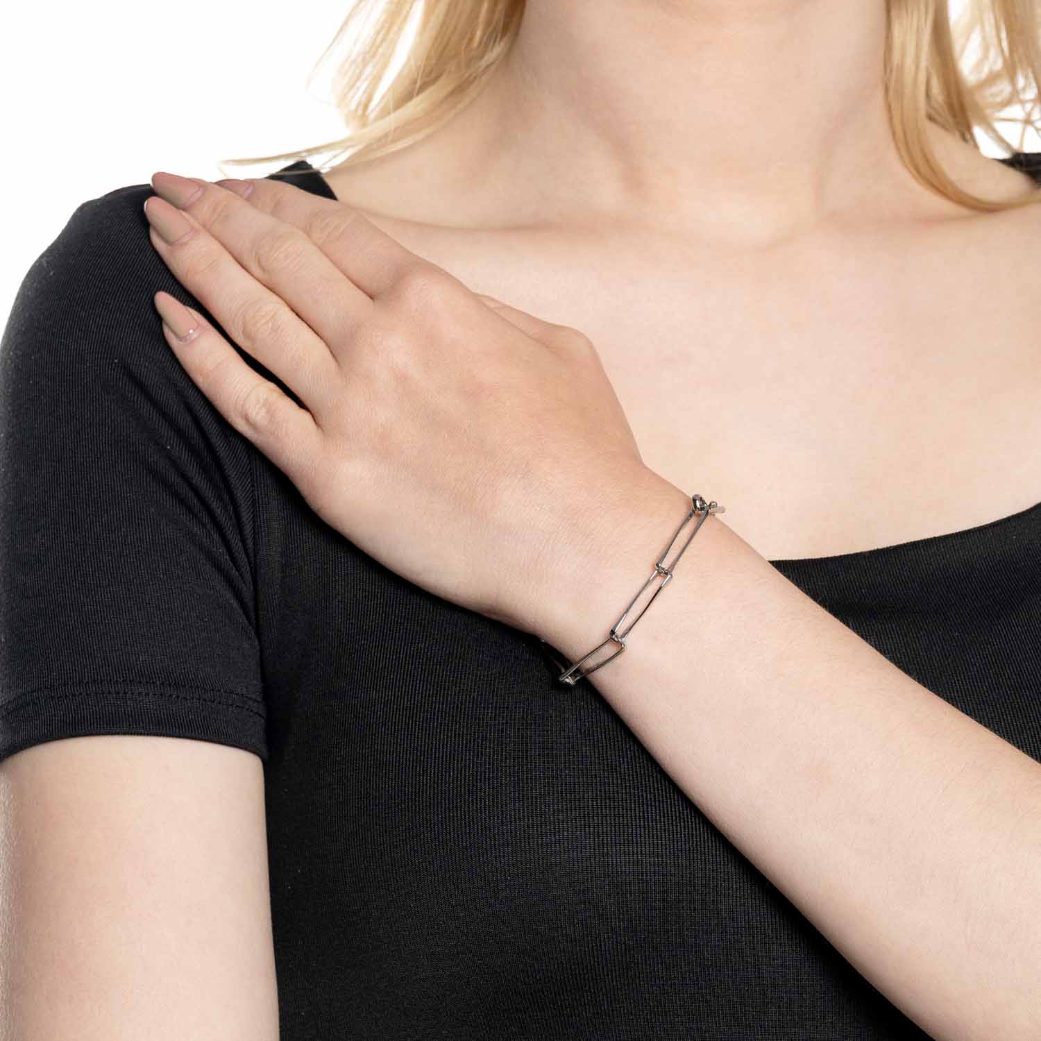 leonardo-consenza-bracelet-argent-cha-ne image 2