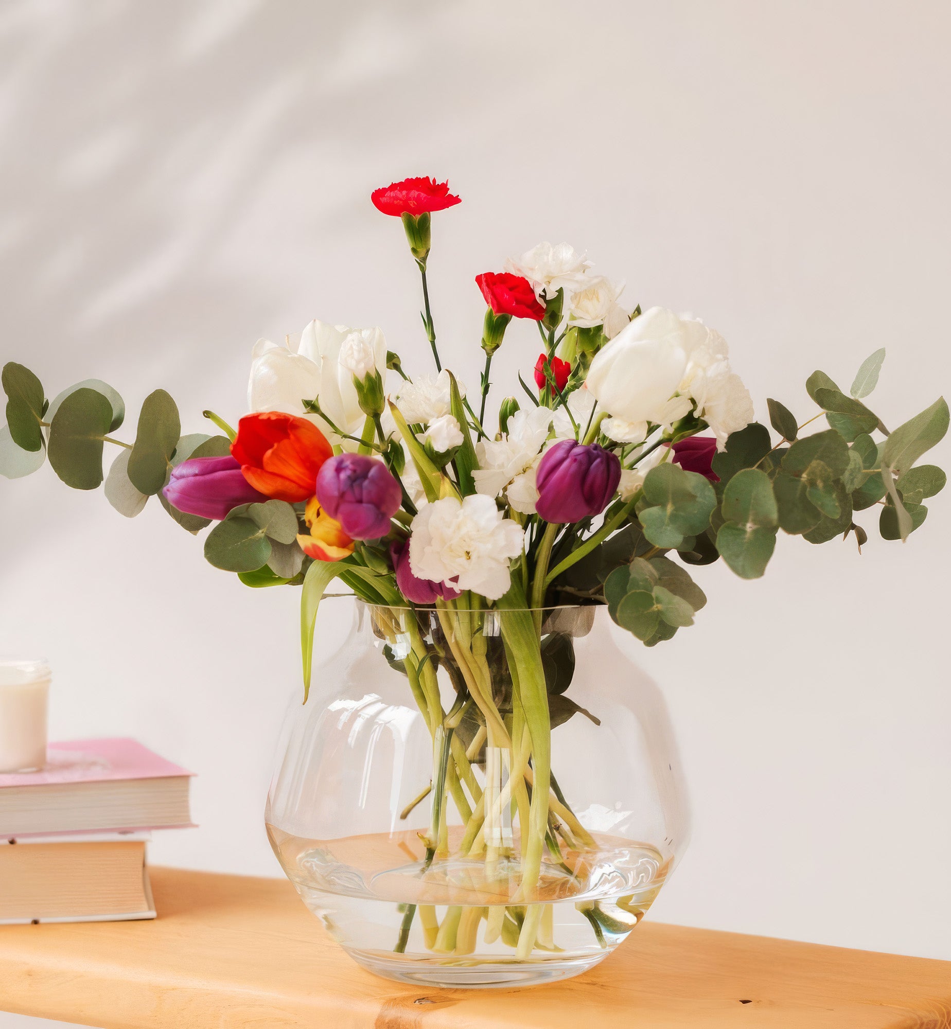 krosno-home-vase-transparent-20-cm-large image 4