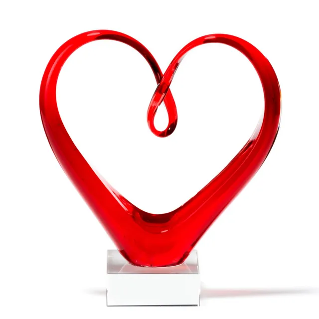 leonardo-heart-sculpture-coeur-rouge-24-cm image 1