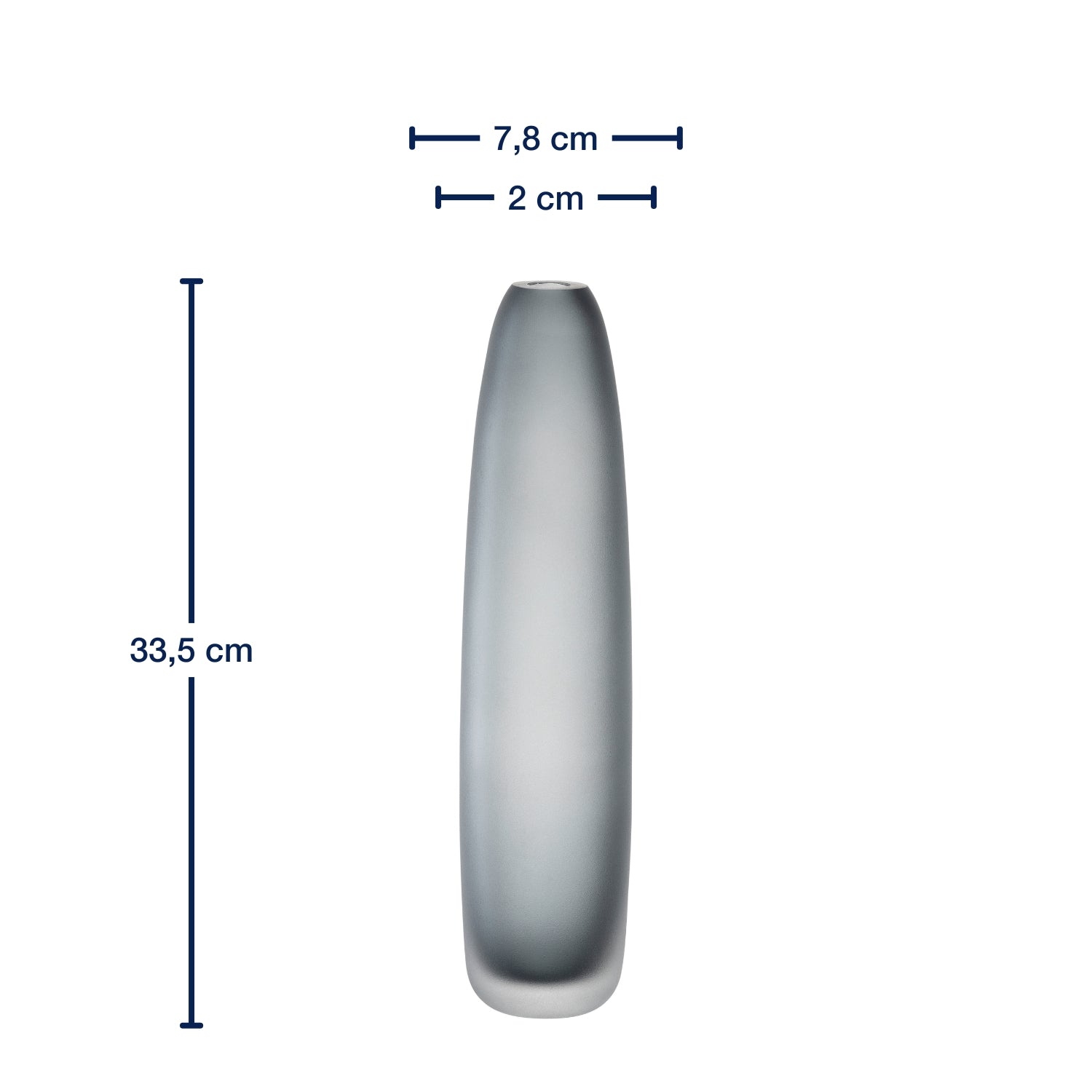 leonardo-bellagio-vase-sol-anthracite-34-cm-verre image 3