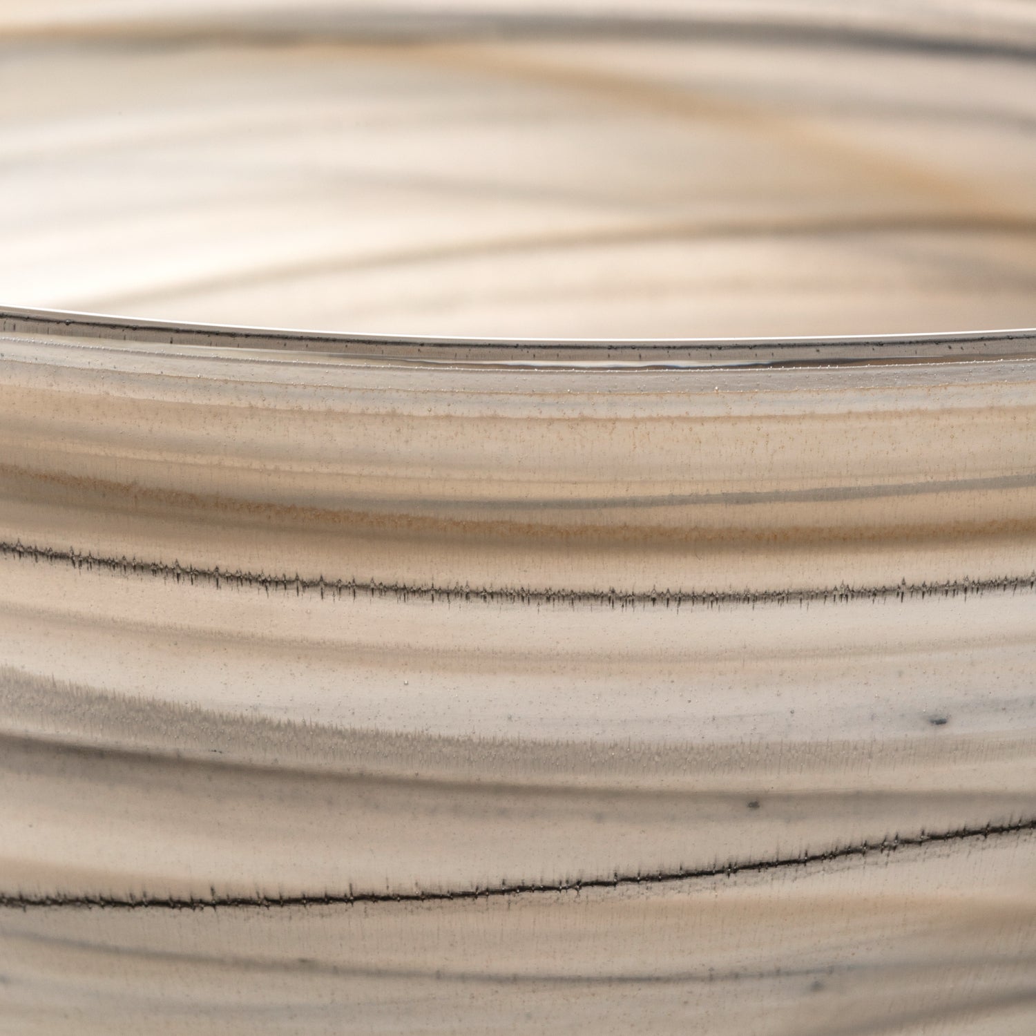 leonardo-alabastro-coupe-d-co-verre-14-cm-beige-noir image 4