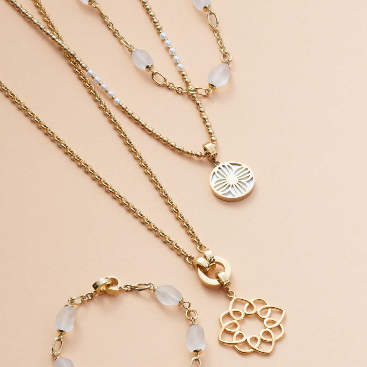 leonardo-ofira-collier-42-cm-dor-cristal-de-roche image 5