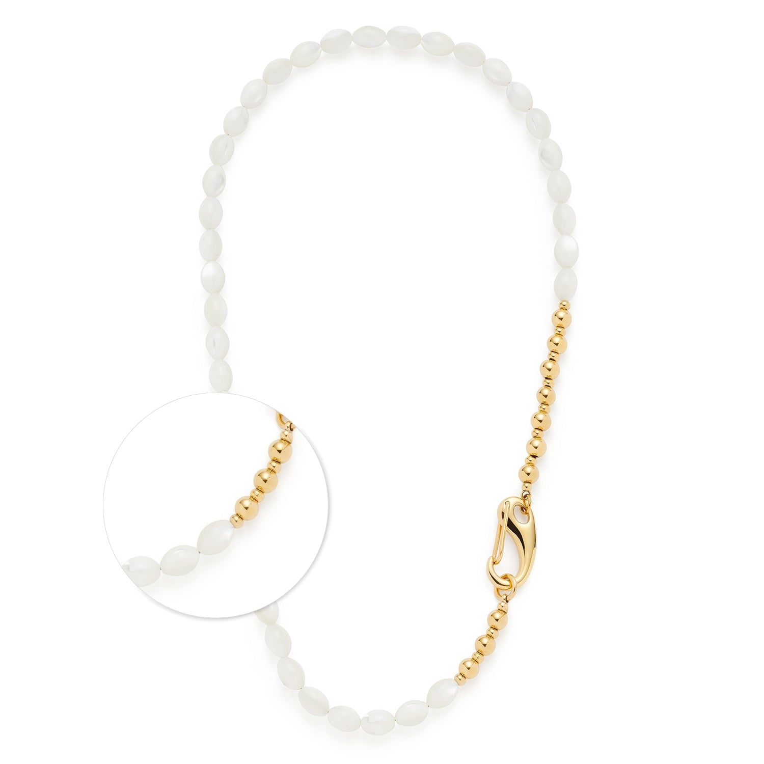 leonardo-patsy-collier-perles-nacre-dor-50-cm image 1