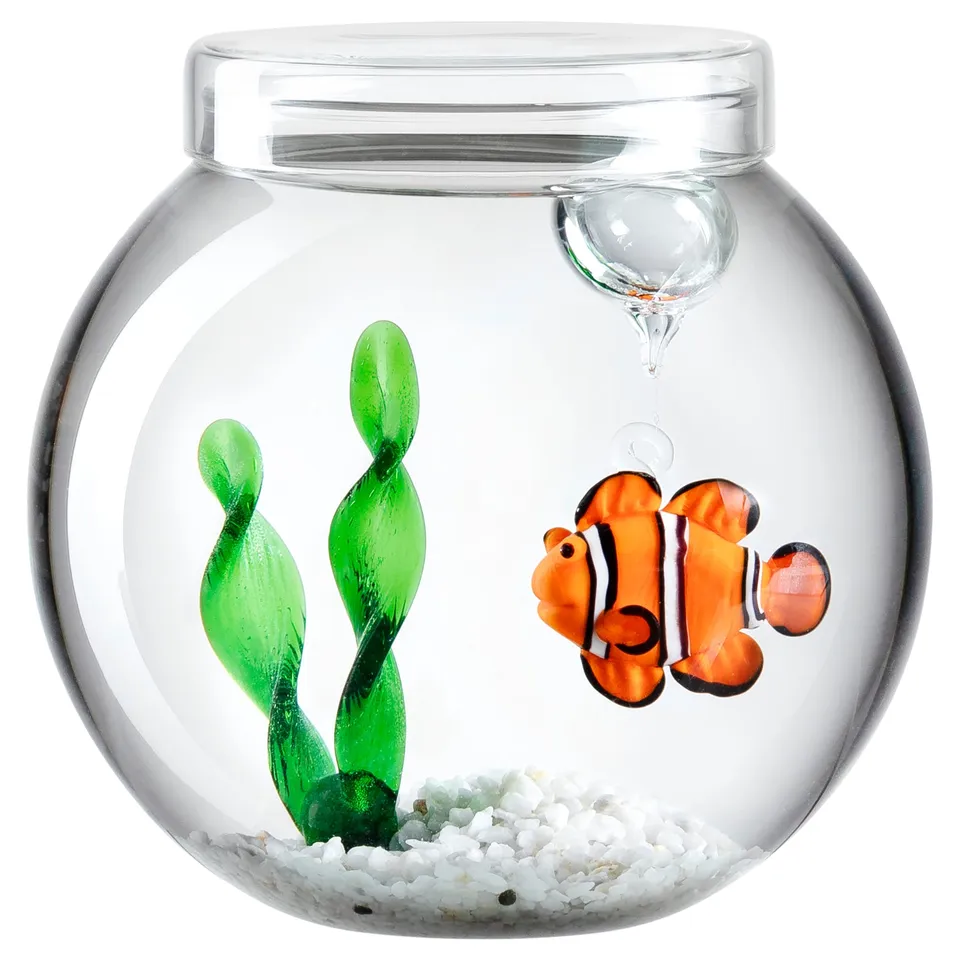 leonardo-mare-objet-d-co-poisson-verre-14-cm-set image 1