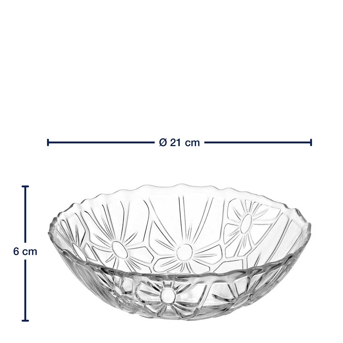 leonardo-giorno-coupe-21-cm-verre-transparent-relief-fleur image 3