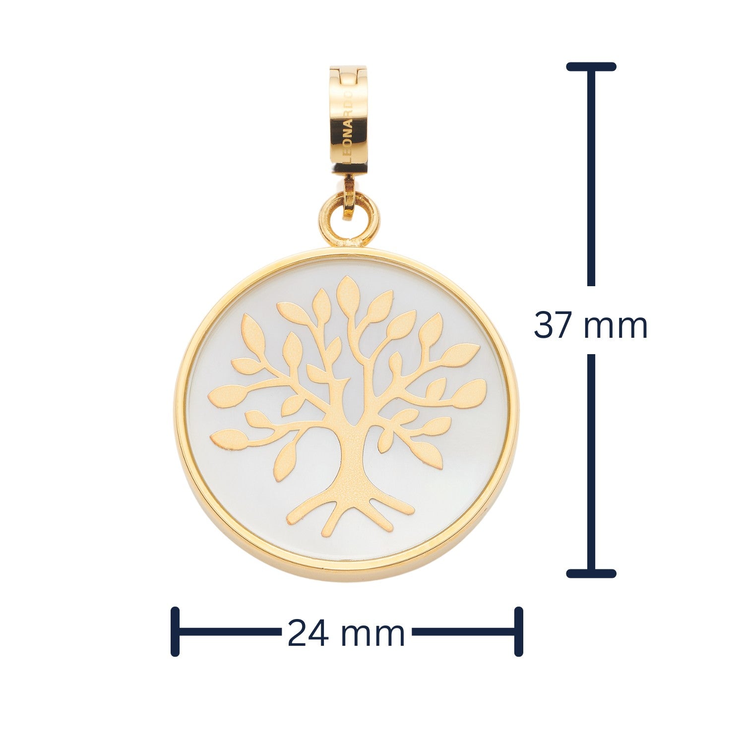 leonardo-clip-mix-mahina-pendentif-arbre-de-vie-dor-gravure image 3