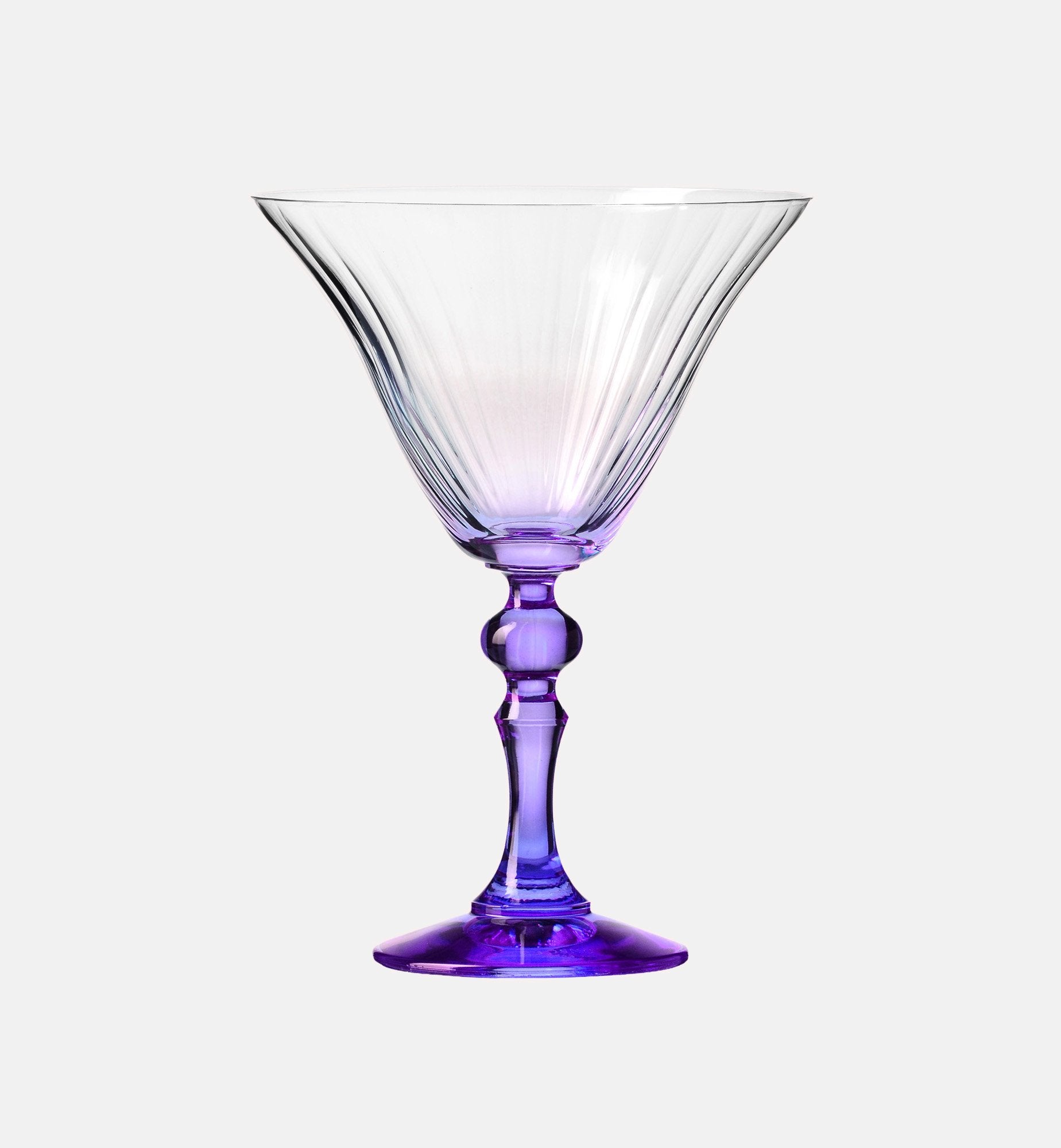 krosno-bubble-verre-martini-170-ml-pied-violet-ombr image 1