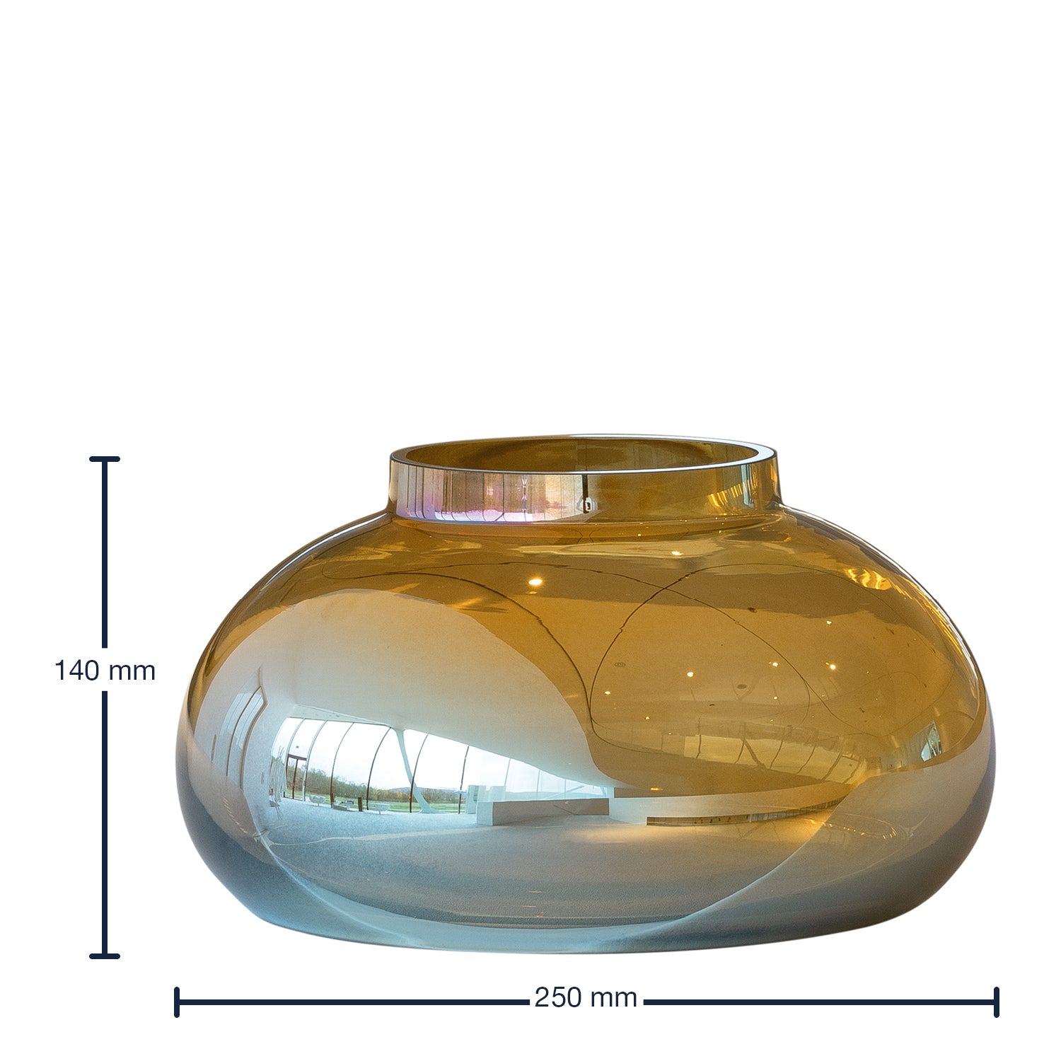 leonardo-poesia-vase-dor-14-cm-en-verre image 2