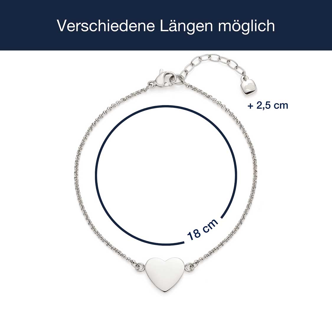leonardo-kelly-bracelet-c-ur-gravable-argent image 4