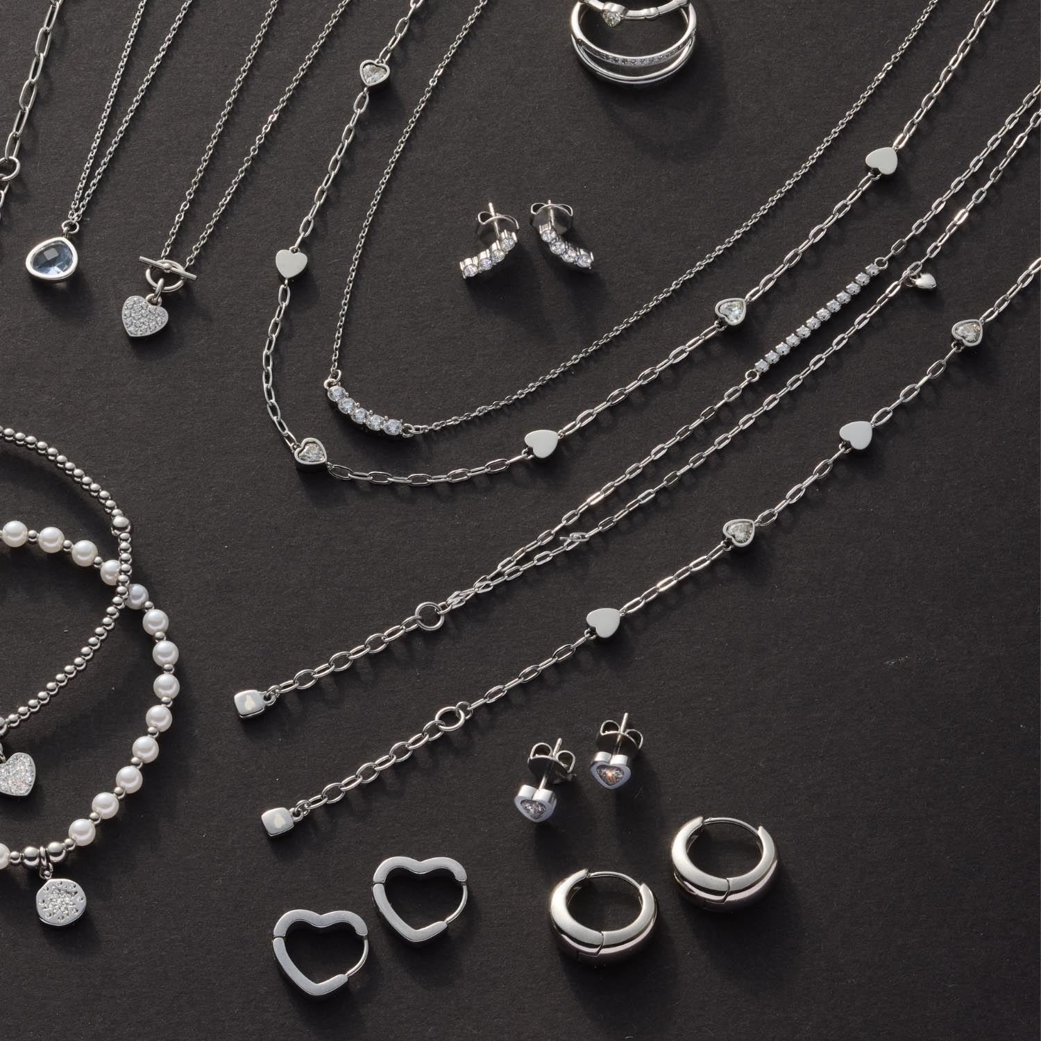 leonardo-tini-bracelet-acier-coeur-zirconia image 5
