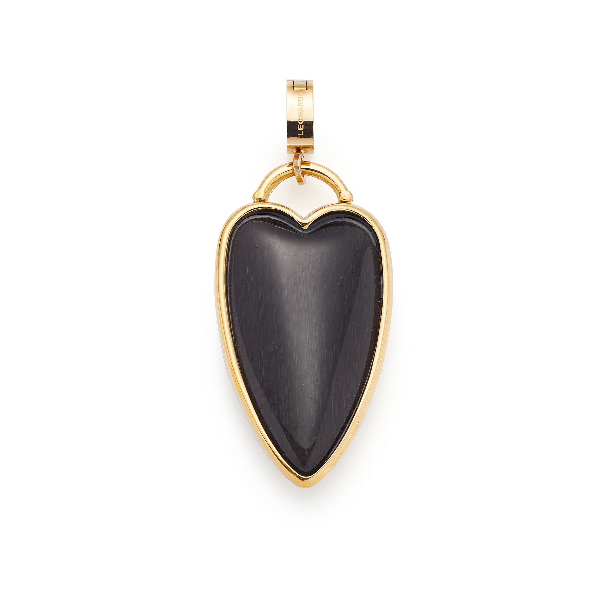 leonardo-hanna-clip-mix-pendentif-c-ur-noir-dor image 1