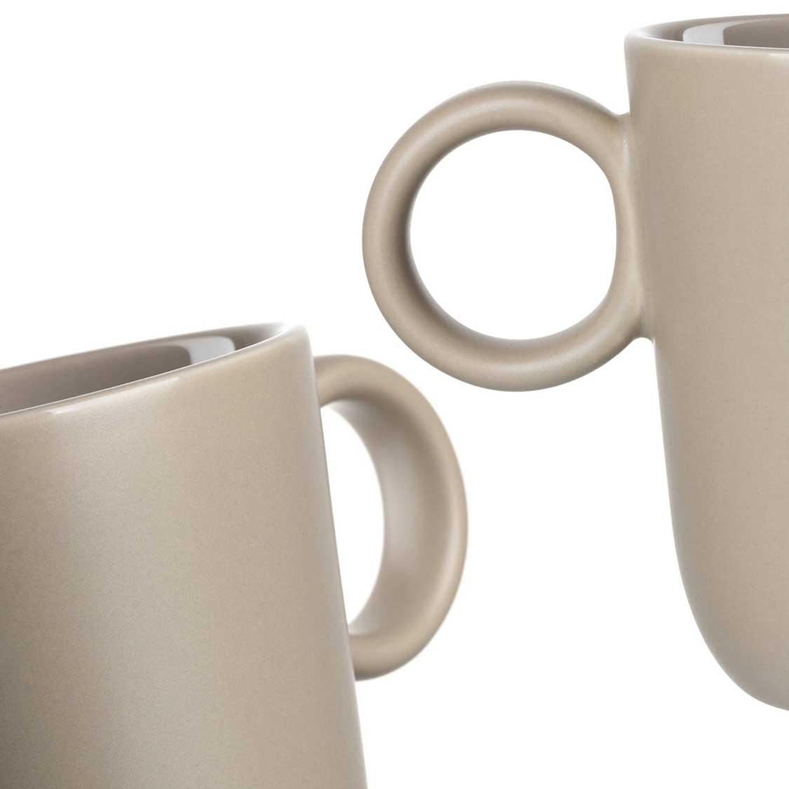 leonardo-roma-tasse-c-ramique-beige-400-ml-lot-6-fait-main image 4