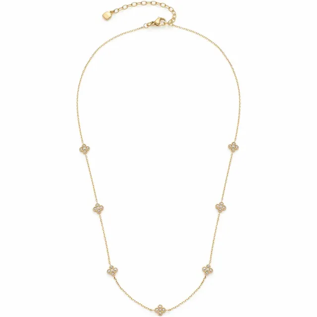 leonardo-lisette-collier-dor-42-cm-fleurs-zirconia image 1