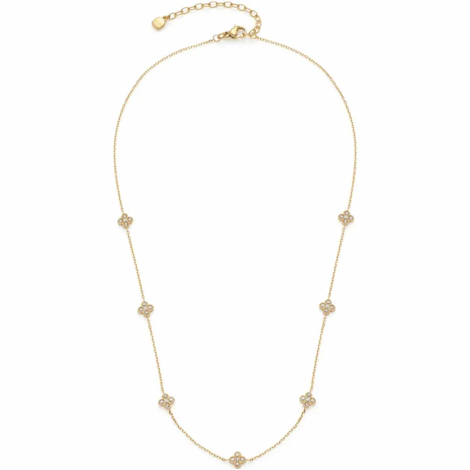 leonardo-lisette-collier-dor-42-cm-fleurs-zirconia image 1