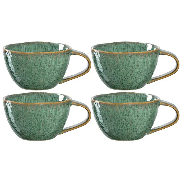 leonardo-matera-tasse-c-ramique-verte-290-ml-lot-4 image 1