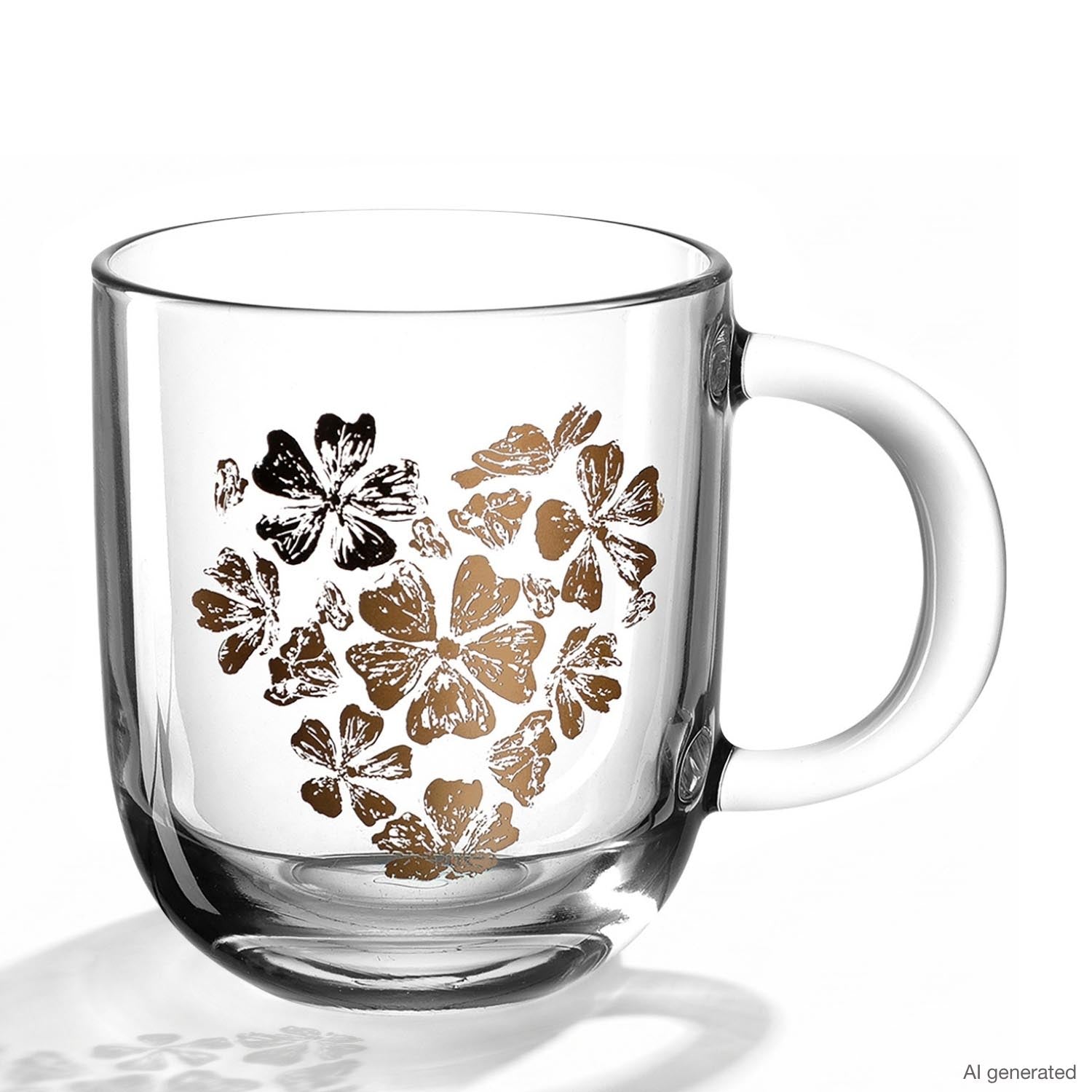 leonardo-emozione-tasse-en-verre-400-ml-c-ur-fleurs-dor image 1