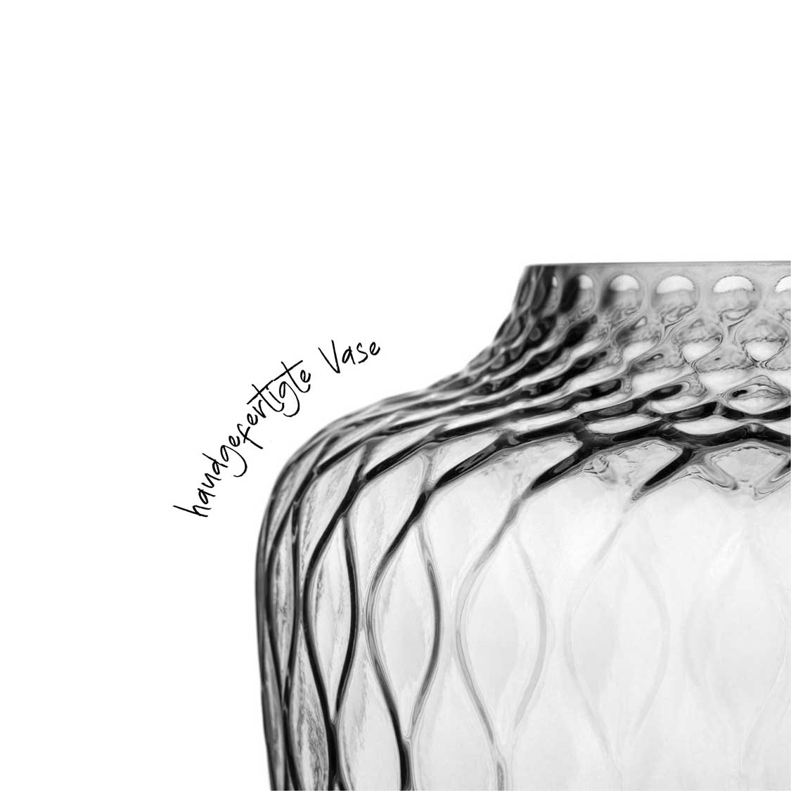 leonardo-giulia-vase-verre-gris-20-cm-fait-main image 4