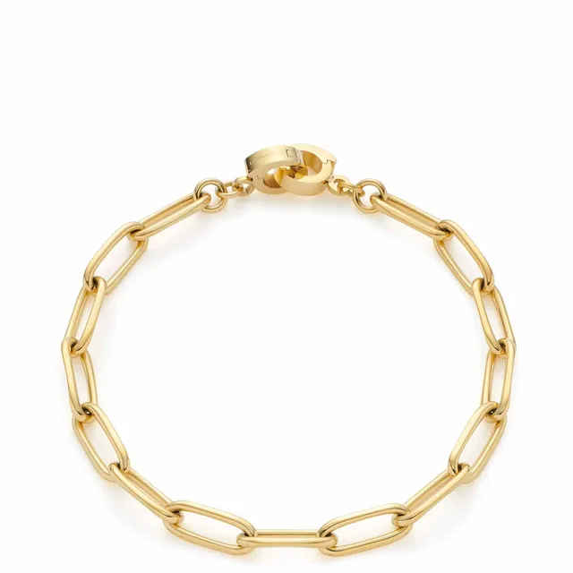 leonardo-estrella-clip-mix-bracelet-dor-acier image 1