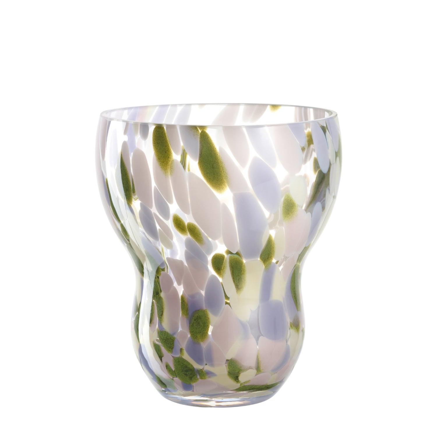 leonardo-vivace-vase-verre-15-cm-multicolore-pois image 1