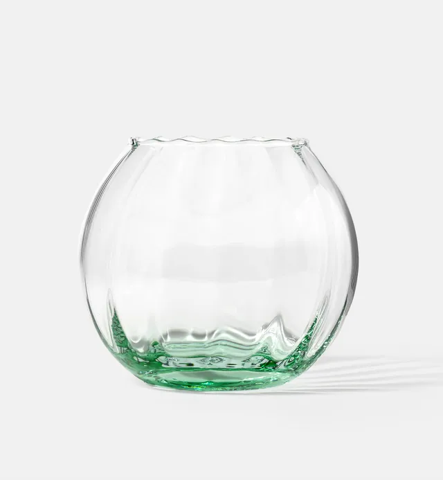 krosno-gemstone-vase-vert-meraude-15-5-cm-boule-cristal image 1