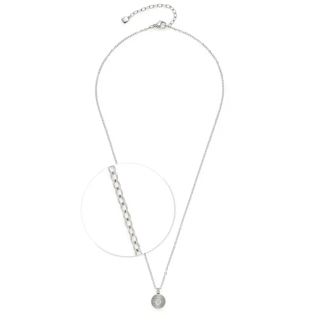 leonardo-isabelle-45-collier-argent-zirconia image 1