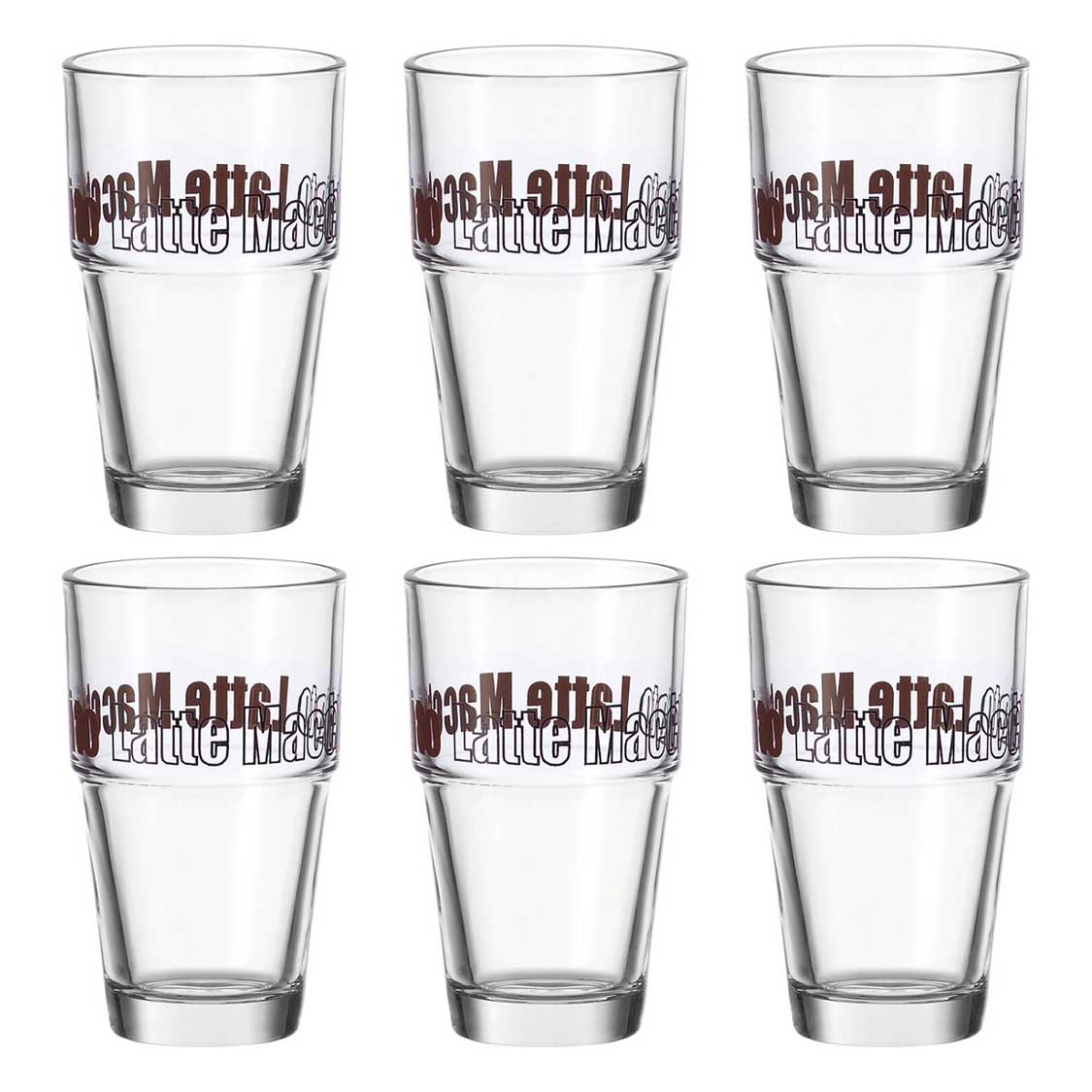 leonardo-solo-verre-latte-macchiato-410-ml-marron-lot-6 image 1