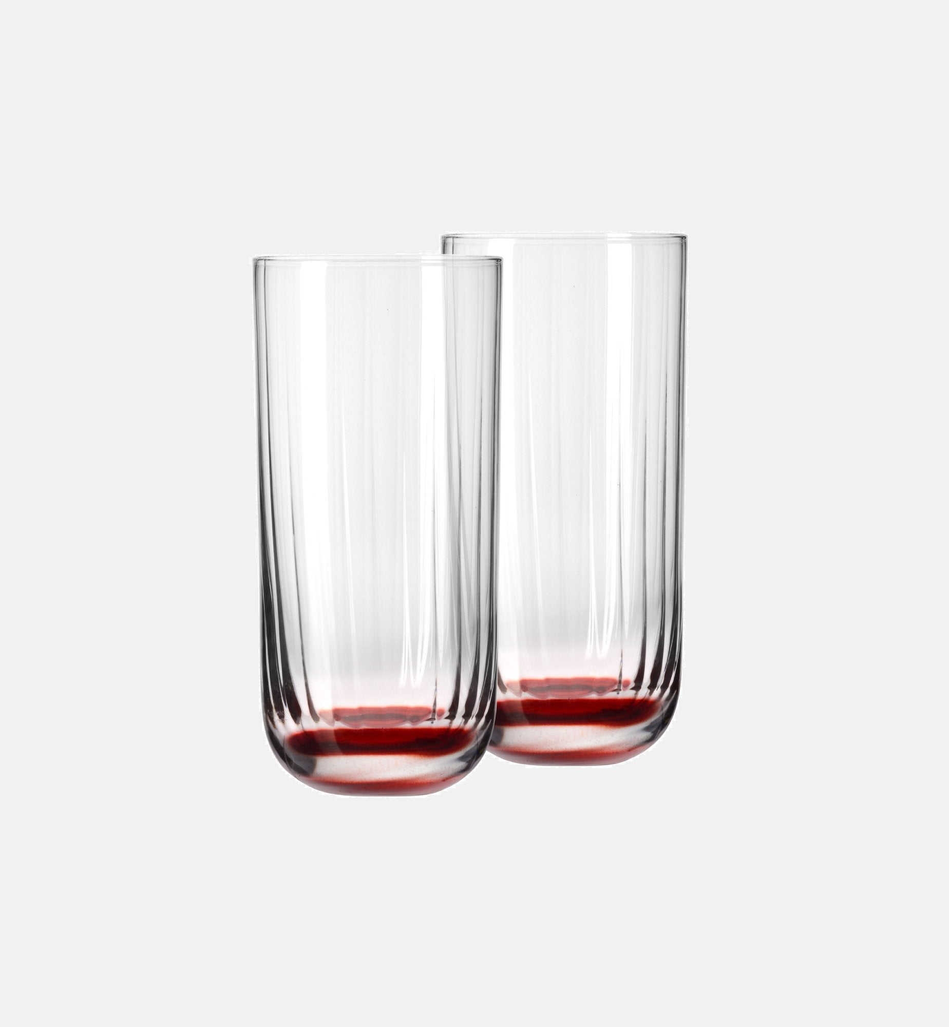 krosno-bubble-verre-haut-stri-rouge-360-ml-cristal image 2