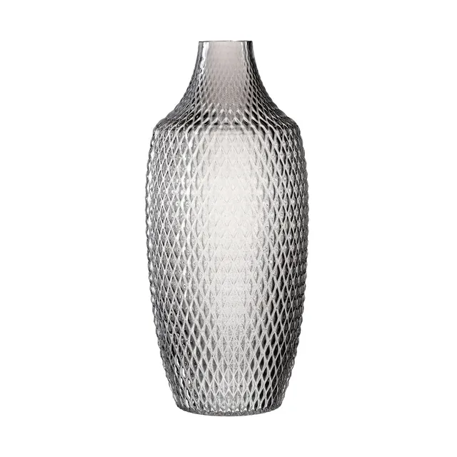 leonardo-poesia-vase-gris-40-cm-verre-fait-main image 1