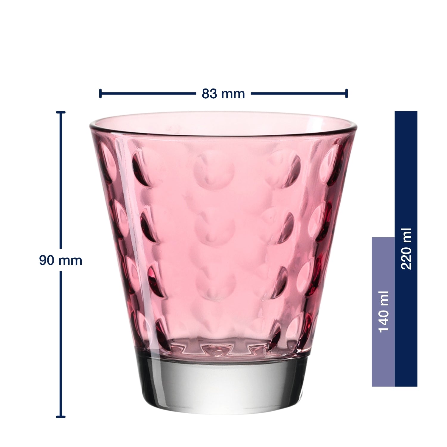 leonardo-optic-verre-eau-220-ml-lot-de-6-multicolore image 3
