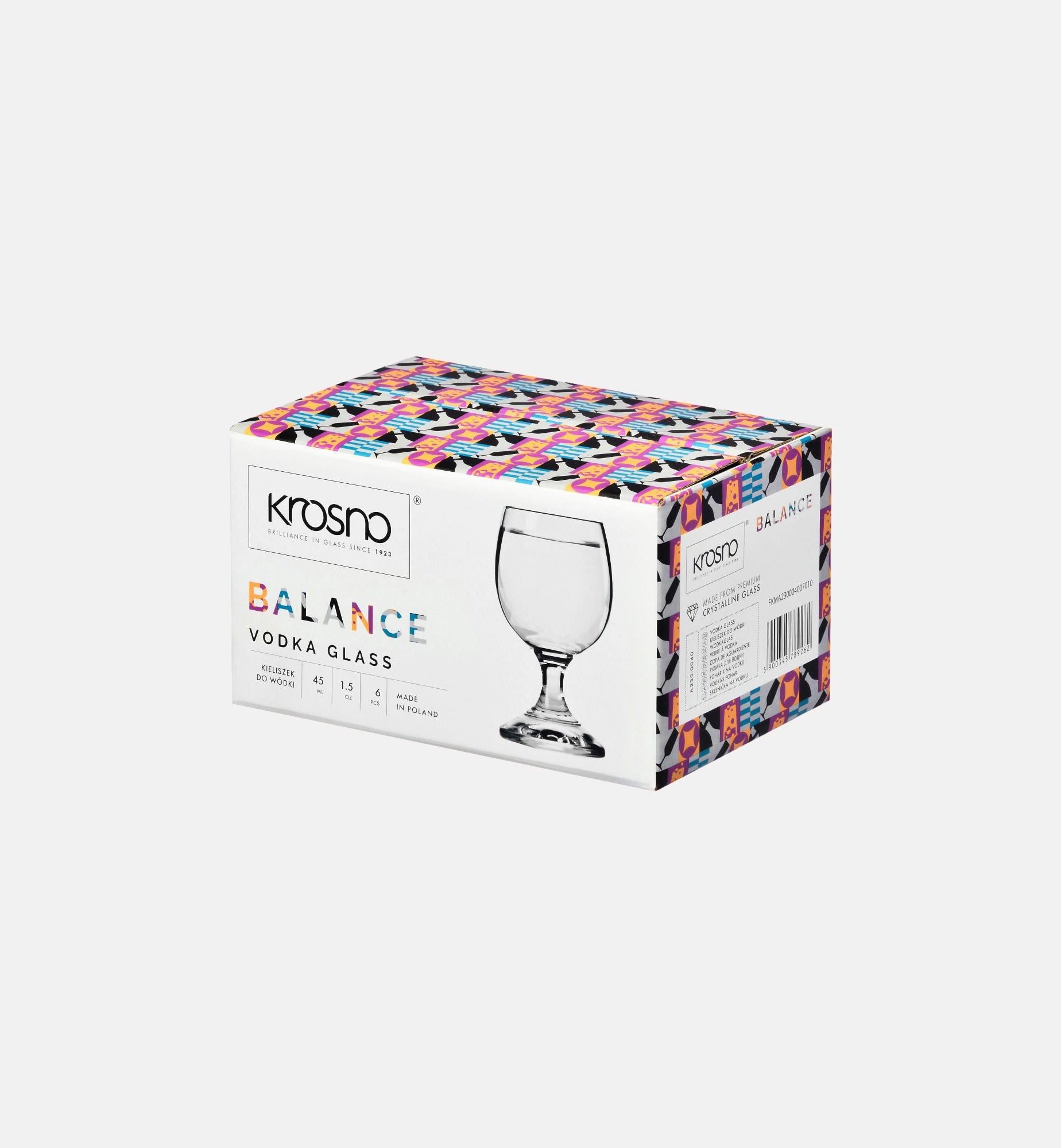 krosno-verres-vodka-45-ml-pied-coupe-ronde-cristal image 4