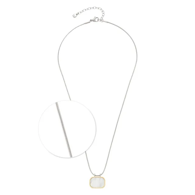 leonardo-pirella-collier-45-cm-nacre-blanche-bicolore image 1