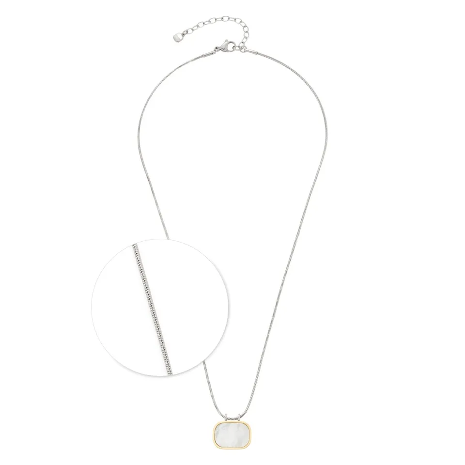 leonardo-pirella-collier-45-cm-nacre-blanche-bicolore image 1