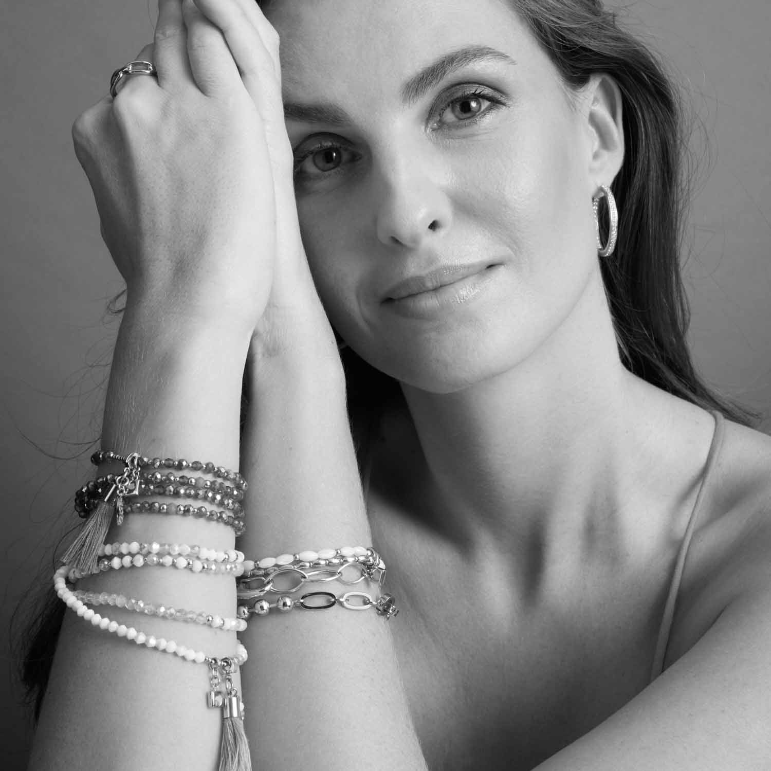leonardo-welda-bracelet-dor-double-rang-nacre image 7