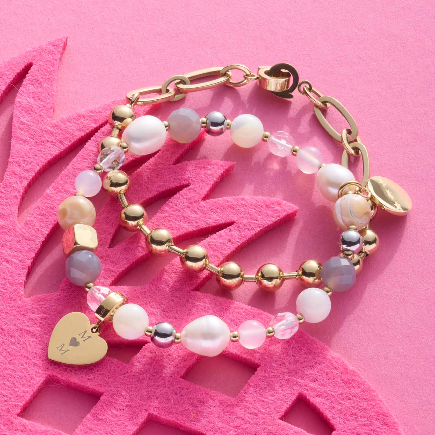 leonardo-dotty-clip-mix-bracelet-dor-boules-charms image 6