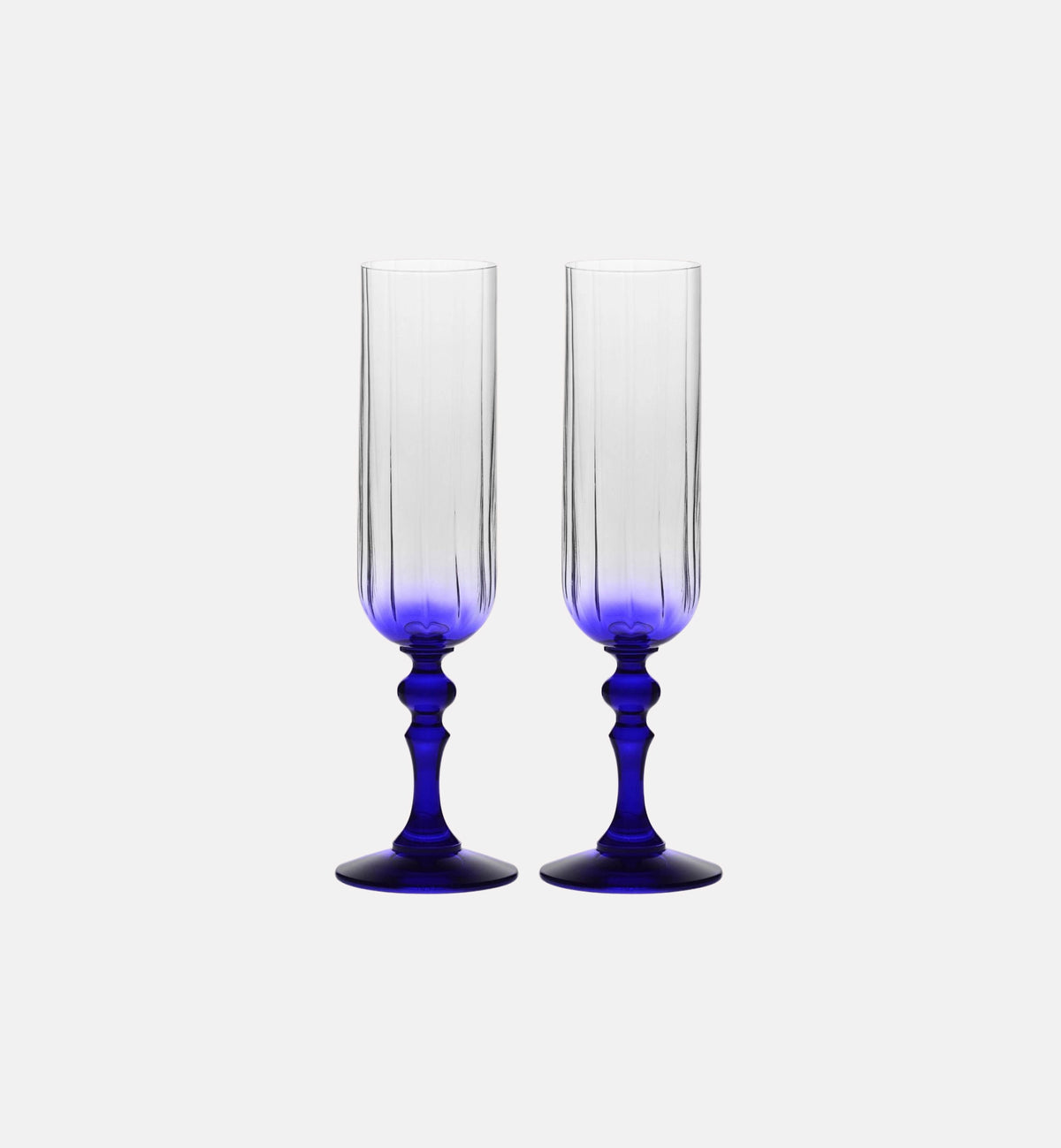 krosno-bubble-verre-champagne-200-ml-bleu-marine image 2
