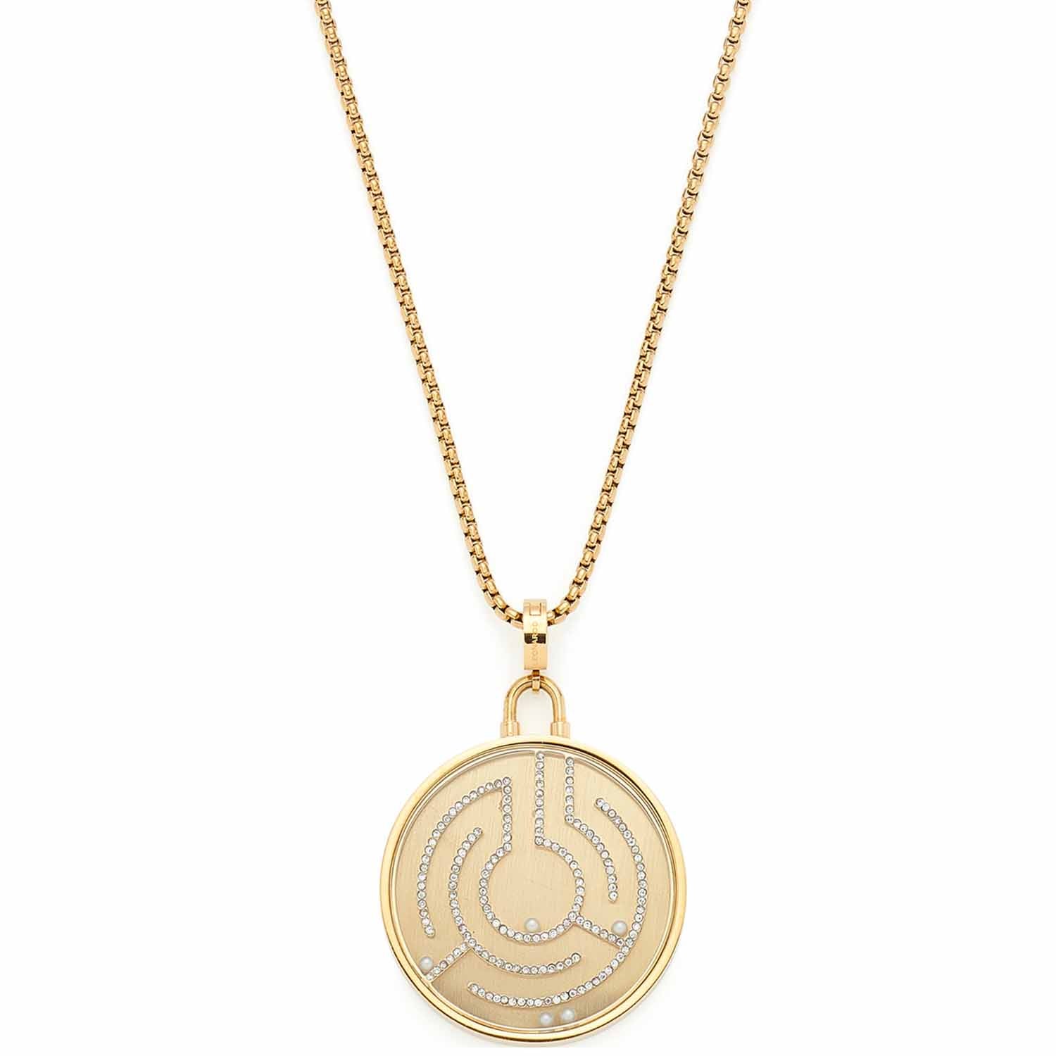 leonardo-joy-collier-long-dor-pendentif-labyrinthe-80-cm image 2