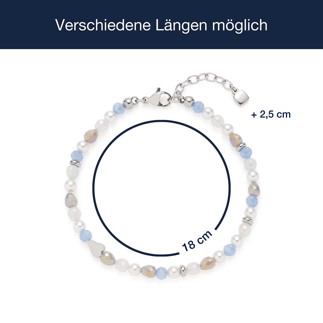 leonardo-franzi-bracelet-perles-bleues-acier-femme image 4
