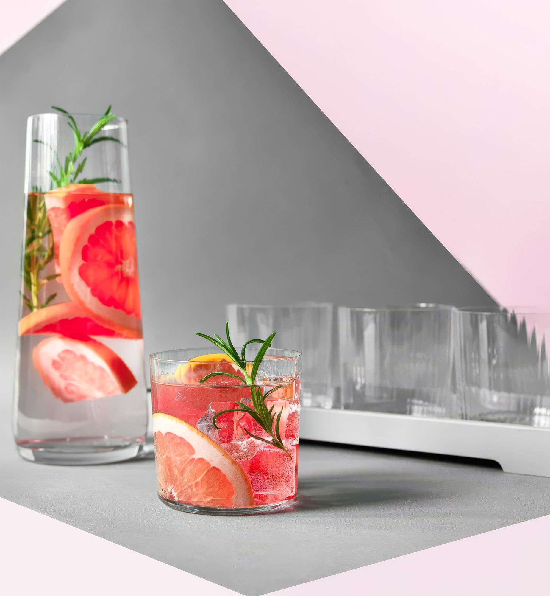 krosno-lumi-service-carafe-1-l-4-verres-350-ml-rainur-s image 6