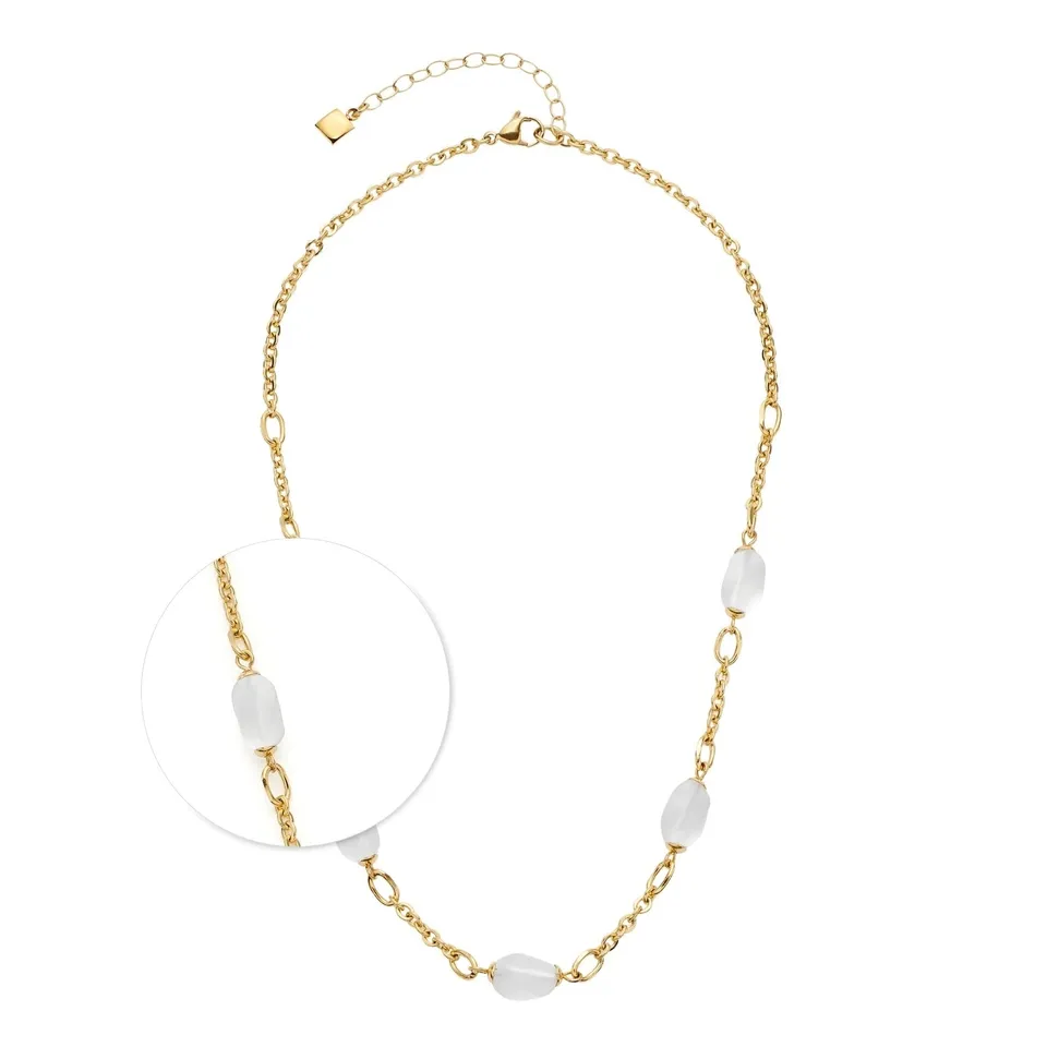 leonardo-ofira-collier-42-cm-dor-cristal-de-roche image 1
