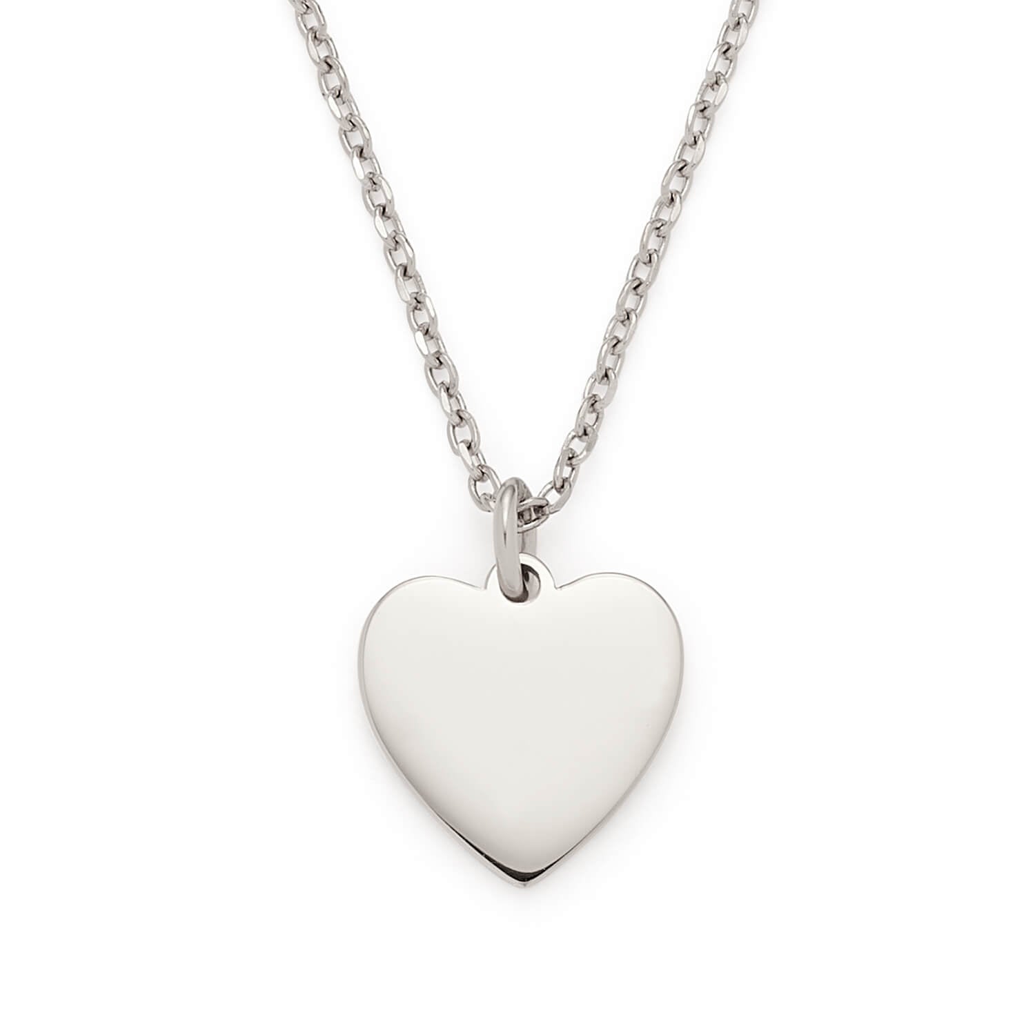 leonardo-coletta-collier-argent-42-cm-coeur-gravure image 2