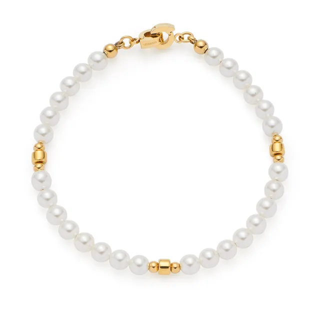 leonardo-christa-clip-mix-bracelet-dor-perles-blanches image 1