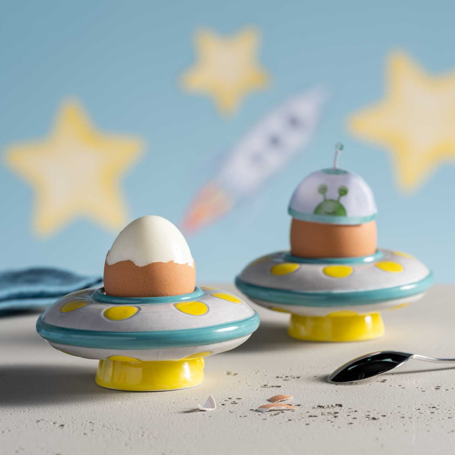 leonardo-bambini-avventura-ufo-coquetier-enfant-multicolore image 2