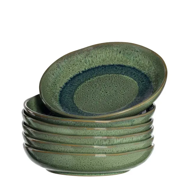 leonardo-matera-assiette-creuse-verte-21-cm-lot-6 image 1