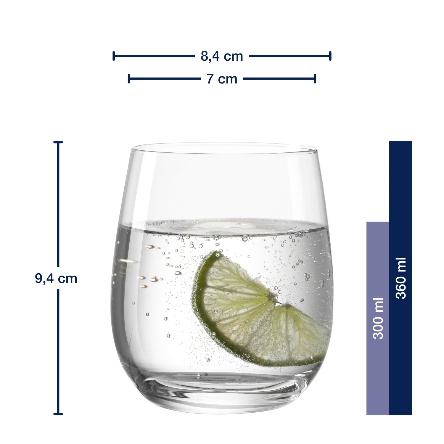 leonardo-tivoli-verre-eau-360-ml-lot-de-6-transparent image 2